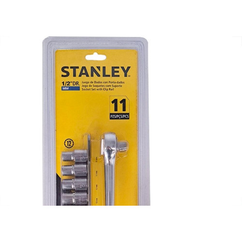 Kit Stanley Jogo Soquete 1/2'' Com Catraca 11 Pecas 86-734