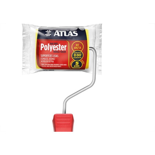 Rolo De Poliester Atlas Amarelo 406 - 5Cm