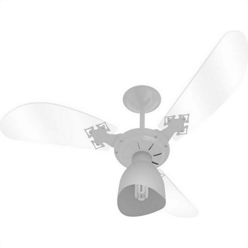 Ventilador Teto Venti-Delta 3 Pas Newcristal Light Branco 220V.