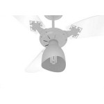 Ventilador Teto Venti-Delta 3 Pas Newcristal Light Branco 220V.