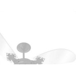 Ventilador Teto Venti-Delta 3 Pas Newcristal Light Branco 220V.