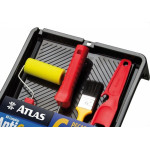 Kit Pintura Atlas Com 6 Pecas - Bandeja + Garfo + Rolo + Trincha + Misturador