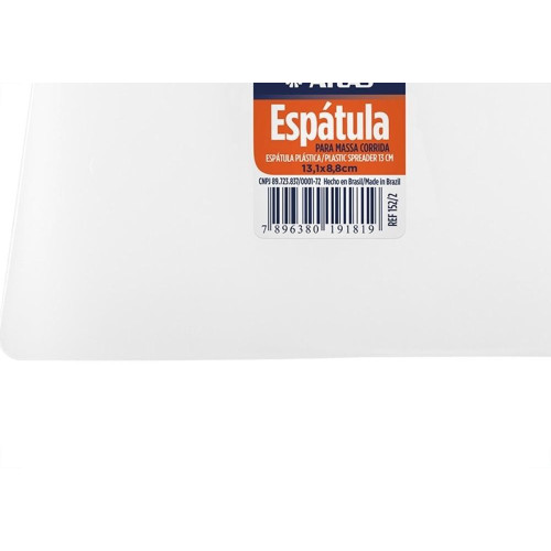 Aplicador Para Massa Atlas 13,1Cm Celuloide - Kit C/12 Pecas