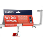 Garfo Atlas Duplo Profissional Ajustavel Para Rolo 30-45Cm Aluminio - At360/46