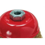 Escova De Aco Copo Para Esmerilhadeira Mtx Rosca 100Mm - M14