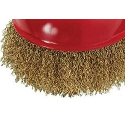 Escova De Aco Copo Para Esmerilhadeira Mtx Rosca 125Mm - M14