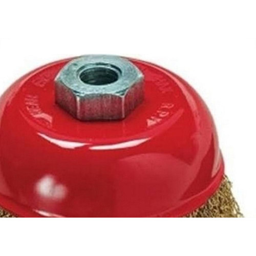 Escova De Aco Copo Para Esmerilhadeira Mtx Rosca 125Mm - M14