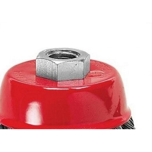 Escova De Aco Copo Para Furadeira Mtx Torcida 100Mm