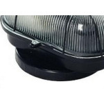 Luminaria Tartaruga Chapa Oval Preta