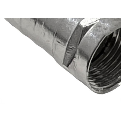 Conector Fio Coaxial Foxlux Compressao Rg-59 Pacote Com 20 Pecas