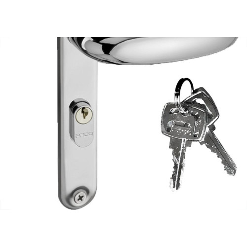 Fechadura Pado Concept Zamac Perfil 603 Externa Estreita Cromada