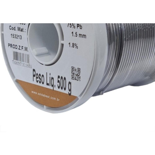 Solda Best Carretel 1,5Mm 267Mey - 500Gr. Marrom 153213