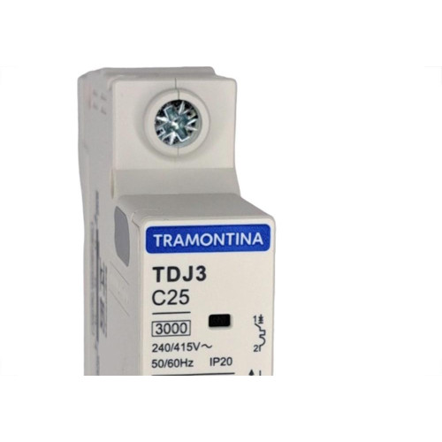 Disjuntor Tramontina ''Din'' Unipolar 25A. C