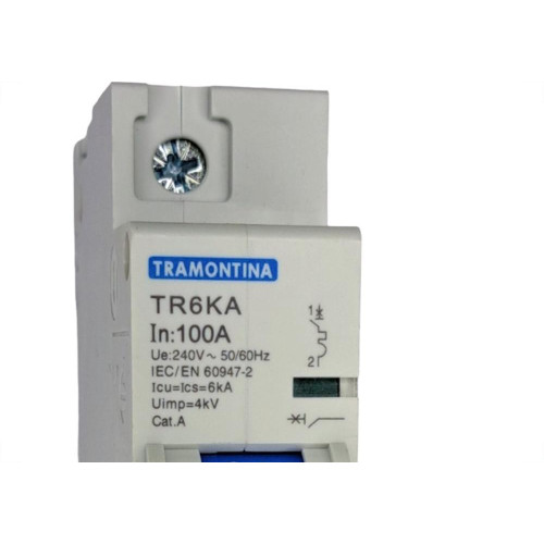 Disjuntor Tramontina ''Din'' Unipolar 100A. C