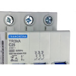 Disjuntor Tramontina ''Din'' Tripolar 25A. C