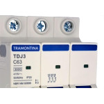 Disjuntor Tramontina ''Din'' Tripolar 63A. C