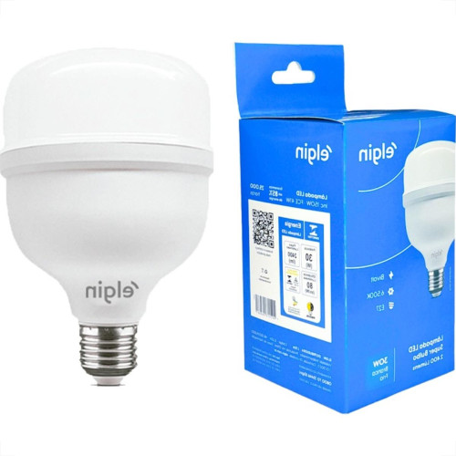 Lampada Led Alta Potencia Elgin 30W. 2400Lm Bivolt 6500K. - E27