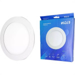 Plafon Led Embutir Elgin Redondo 12W. 6500K. Bivolt Branco