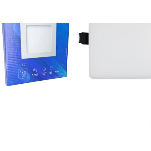 Plafon Led Embutir Elgin Quadrado 12W. 6500K. Bivolt