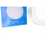 Plafon Led Sobrepor Elgin Redondo 24W. 6500K. Bivolt Branco