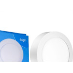 Plafon Led Sobrepor Elgin Redondo 24W. 6500K. Bivolt Branco
