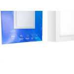 Plafon Led Sobrepor Elgin Quadrado 24W. 6500K. Bivolt Branco