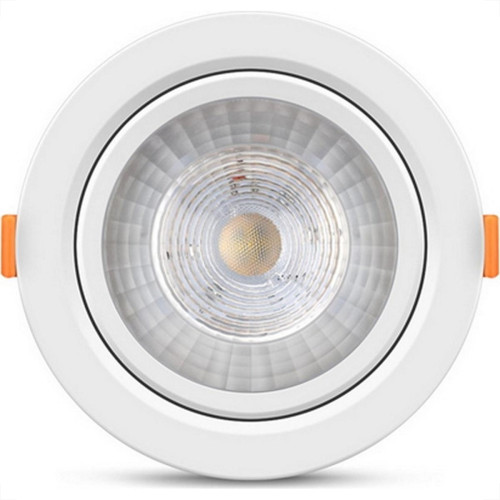 Spot Com Lampada Dicroica Led Elgin 5W. Redondo Branco Bivolt 3000K.