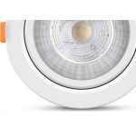 Spot Com Lampada Dicroica Led Elgin 5W. Redondo Branco Bivolt 3000K.