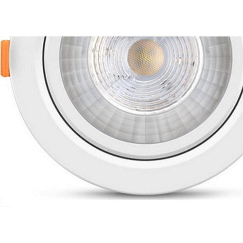 Spot Com Lampada Dicroica Led Elgin 5W. Redondo Branco Bivolt 3000K.