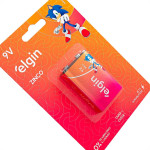 Pilha Elgin Zinco Bateria 9V. Cartela Com 1 Peca - 6F22