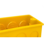 Caixinha De Luz Pvc Ivasa Amarela Orelha Pvc 4X2 - Kit C/100 Pecas