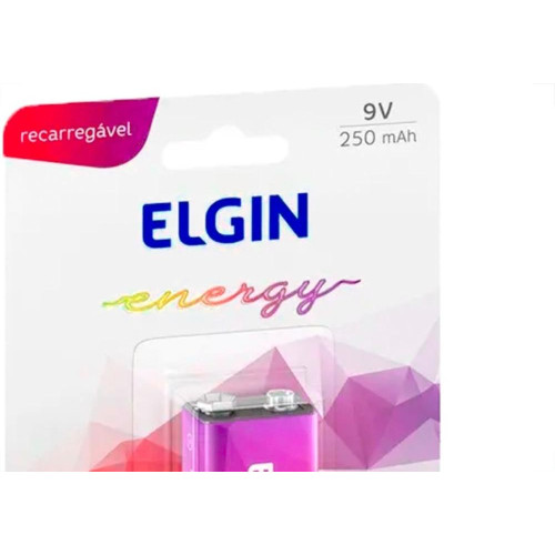 Pilha Elgin Recarregavel Bateria 9V. Cartela Com 1 Peca - 82215