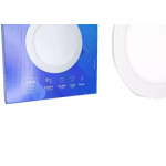 Plafon Led Embutir Elgin Redondo 24W. 6500K. Bivolt Branco