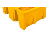 Caixinha De Luz Pvc Ivasa Amarela Orelha Pvc 4X4 - Kit C/50 Pecas