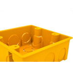 Caixinha De Luz Pvc Ivasa Amarela Orelha Pvc 4X4 - Kit C/50 Pecas