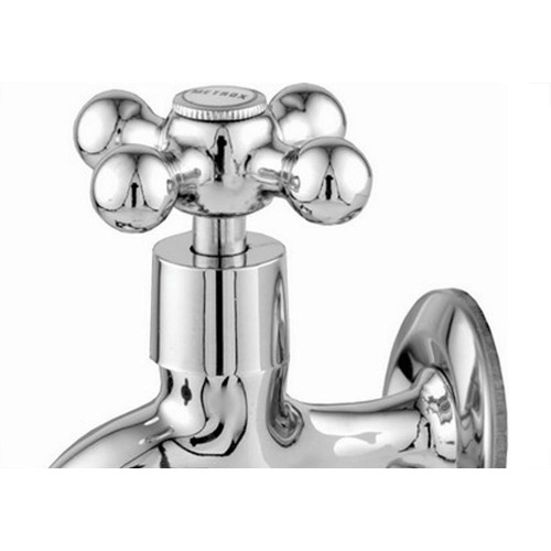 Torneira Jardim Metal Cromada Metrox 1130 Longa - C-33 - 1/2'' - Lite - 1/4 Volta