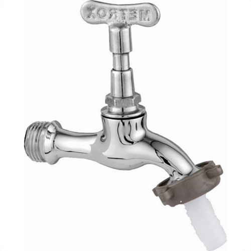 Torneira Jardim Metal Cromada Metrox 1130 Longa - 1/2'' Com Bico