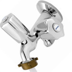 Torneira Maquina De Lavar/Tanque Metal Metrox 1428 - C-50 Lite -1/2'' X 3/4'' X 3/4'' Cromada