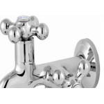 Torneira Maquina De Lavar/Tanque Abs Metrox 1428 - C-33 Cromada 1/2'' E 3/4'' - 1/4 Volta