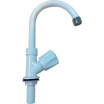 Torneira Bica Movel Lavatorio Abs Metrox 2190 - W-50 - 1/4 Volta Branca