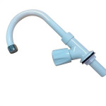 Torneira Bica Movel Lavatorio Abs Metrox 2190 - W-50 - 1/4 Volta Branca