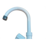 Torneira Bica Movel Lavatorio Abs Metrox 2190 - W-50 - 1/4 Volta Branca