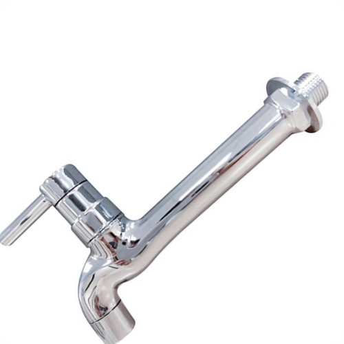 Torneira Pia Parede Metal Metrox 1158 - C-60 - Abs - 1/4 Volta Cromada