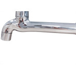Torneira Pia Parede Metal Metrox 1158 - C-60 - Abs - 1/4 Volta Cromada