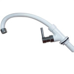 Torneira Bica Movel Pia Mesa Abs Metrox 2191 - W60 - Branca - 1/4 Volta