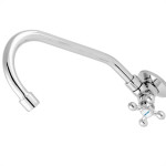 Torneira Bica Movel Pia Parede Metal Metrox 2060 - C-33 Lite Cromada