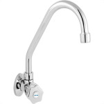Torneira Bica Movel Pia Parede Metal Metrox 2060 - C-50 Lite - 1/4 Volta Cromada