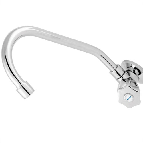 Torneira Bica Movel Pia Parede Metal Metrox 2060 - C-50 Lite - 1/4 Volta Cromada