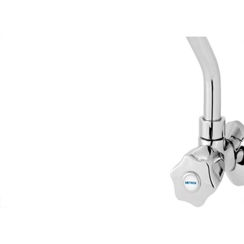 Torneira Bica Movel Pia Parede Metal Metrox 2060 - C-50 Lite - 1/4 Volta Cromada