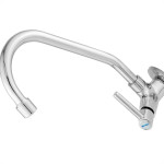 Torneira Bica Movel Pia Parede Metal Metrox 2060 - C-60 Lite - 1/4 Volta Cromada